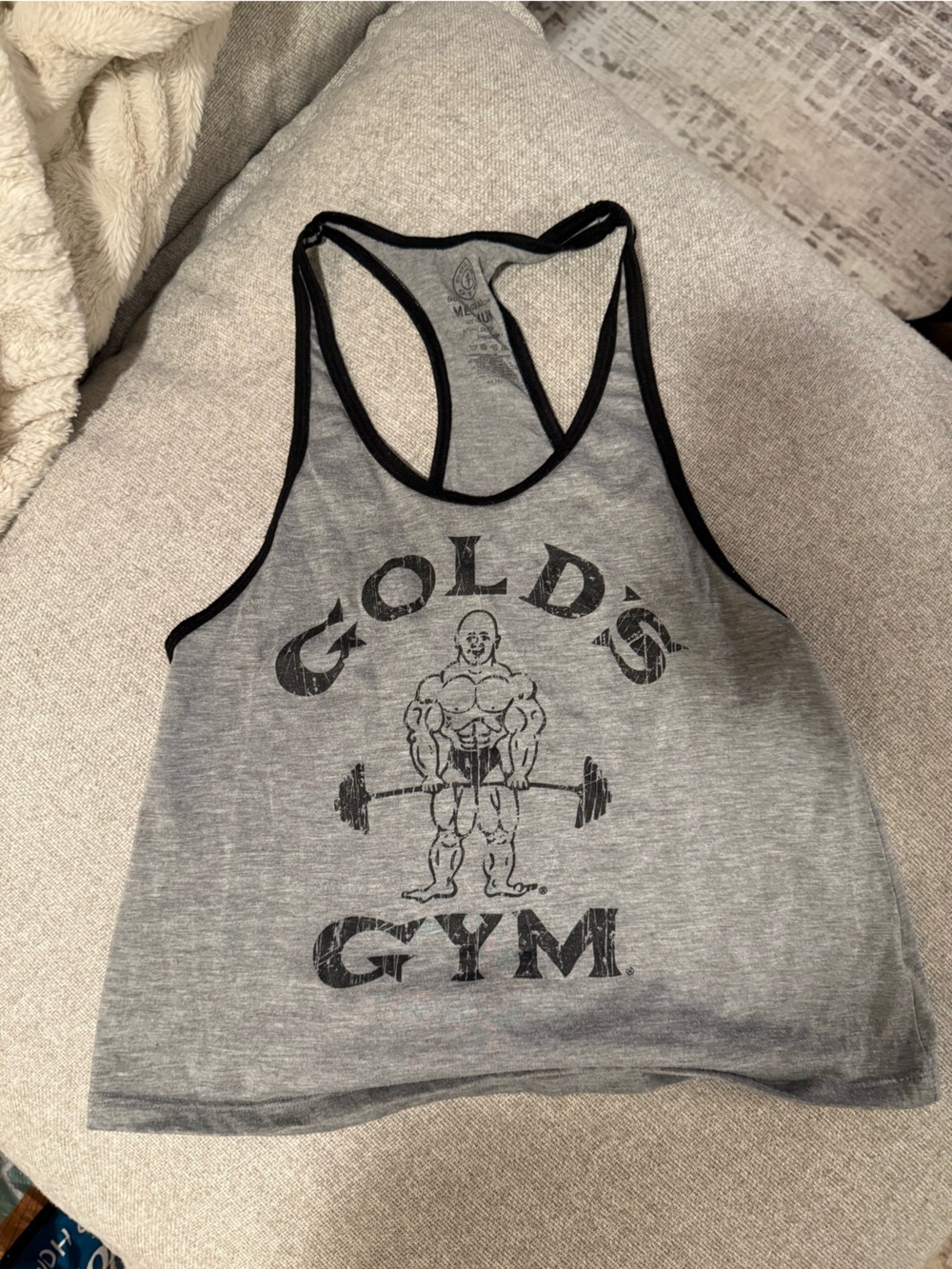 Gold's Gym Women's Gray Racerback Tank Top